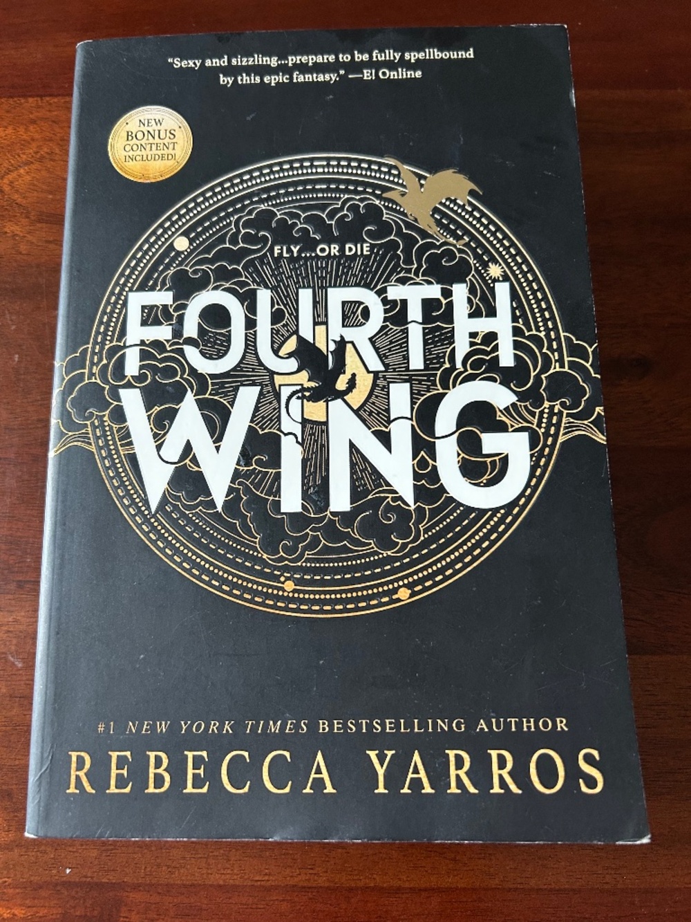 Fourth Wing (The Empyrean Series, Book 1) by Rebecca Yarros – Trade Paperback Ed